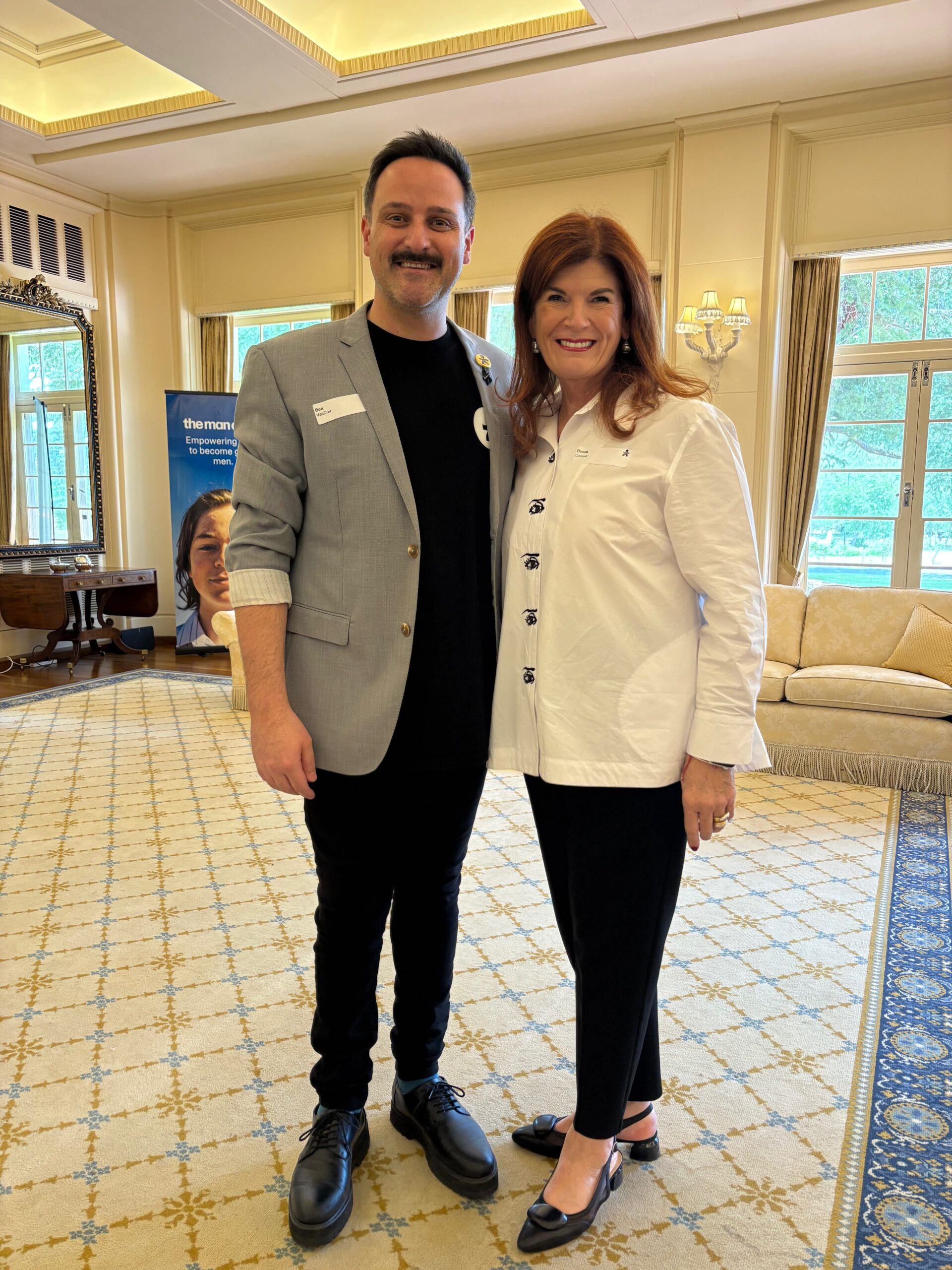 Ben Vasiliou (CEO, The Man Cave) and Debra Cerasa (CEO, Amplify Alliance Australia)